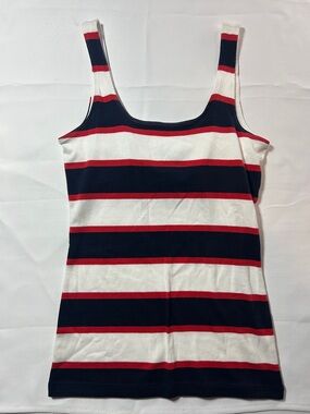 Banana Republic Navy, White & Red Striped Tank Size XS